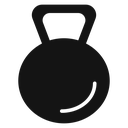 Kettlebell Black Filled icon