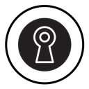 Key hole icon