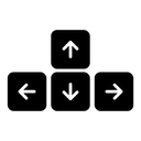 Keyboard arrows buttons icon