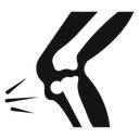 Knee pain icon