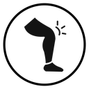 Knee pain icon