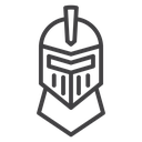 Knight helmet icon