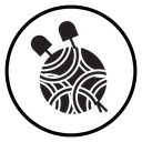 Knit yarn with needle icon