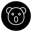 Koala head icon