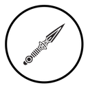 Kunai throwing knife icon