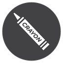 Labeled Crayon icon