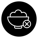 Lack of appetite icon