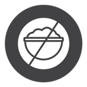 Lack of appetite Black Filled icon