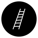 Ladder Black Filled icon