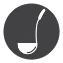 Ladle Black Filled icon