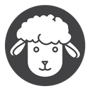 Lamb Black Filled icon