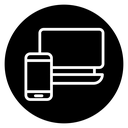 Laptop and Mobile icon