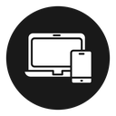 Laptop and Mobile icon