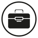 Laptop bag icon