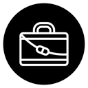 Laptop bag icon