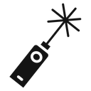 Laser Black Filled icon