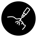 Laser anti aging beauty icon