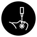Laser anti aging beauty icon