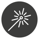 Laser beam icon