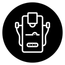 Laser epilation equipment icon