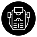 Laser epilation equipment icon