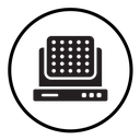 Laser lamp icon