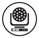 Laser lamp icon