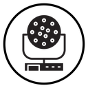 Laser lamp icon