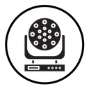 Laser lamp icon