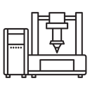 Laser machine icon