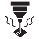 Laser machine icon