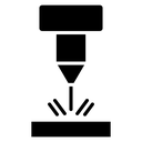 Laser machine icon