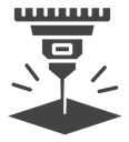 Laser machine icon