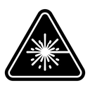 Laser warning icon