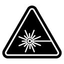 Laser warning icon