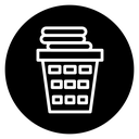 Laundry basket icon