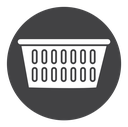 Laundry basket Black Filled icon
