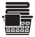 Laundry basket icon