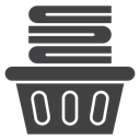 Laundry hamper icon
