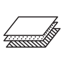 Layer of fabric icon