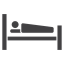 Laying in bed icon