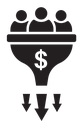 Lead conversion icon