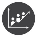 Lead Generation Growth Chart icon