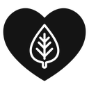 Leaf heart 4 icon