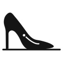 Leather shoes heel icon