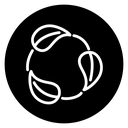 Leaves eco recycle icon