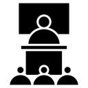 Lecture Podium Audience icon