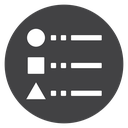 Legend Black Filled icon