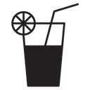 Lemonade Black Filled icon