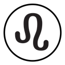 Leo zodiac sign icon